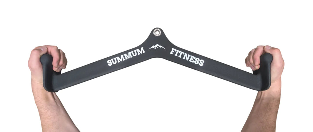 Ergonomic Lat Bar Middle Style Outside Handle Width 25.6'' - Summum Fitness