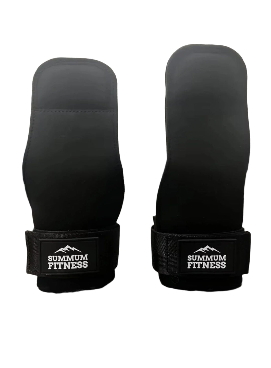 Poignées de levage pour protection des paumes et des mains avec bandage pour poignet, paire noire