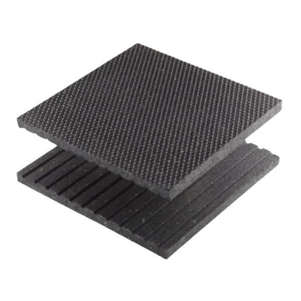 Gym Rubber Mat Flooring Honeycomb 4'x6'x3/4"