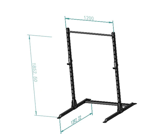 Squat Rack 72" Barre simple