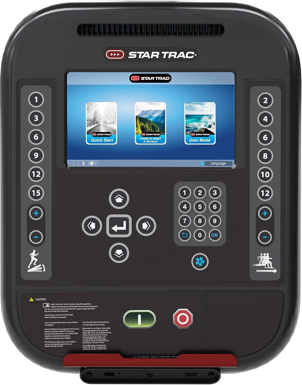 Tapis de course Star Trac série 4 TR avec écran LCD de 10 pouces