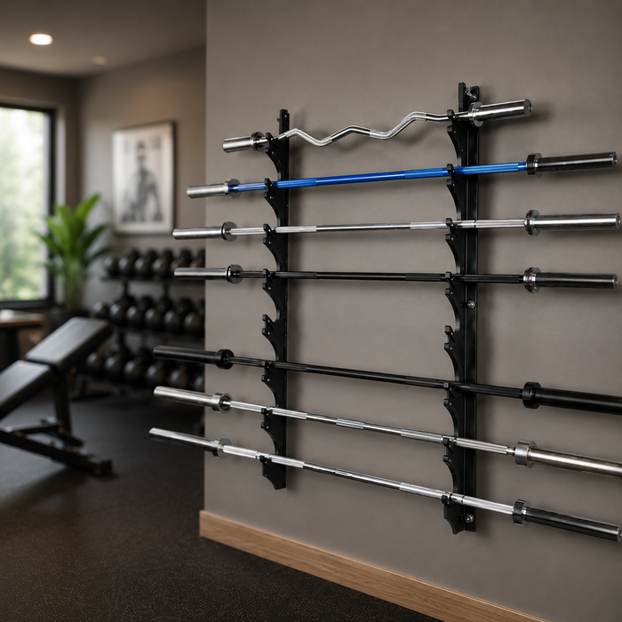 Wall Mount + Barbells