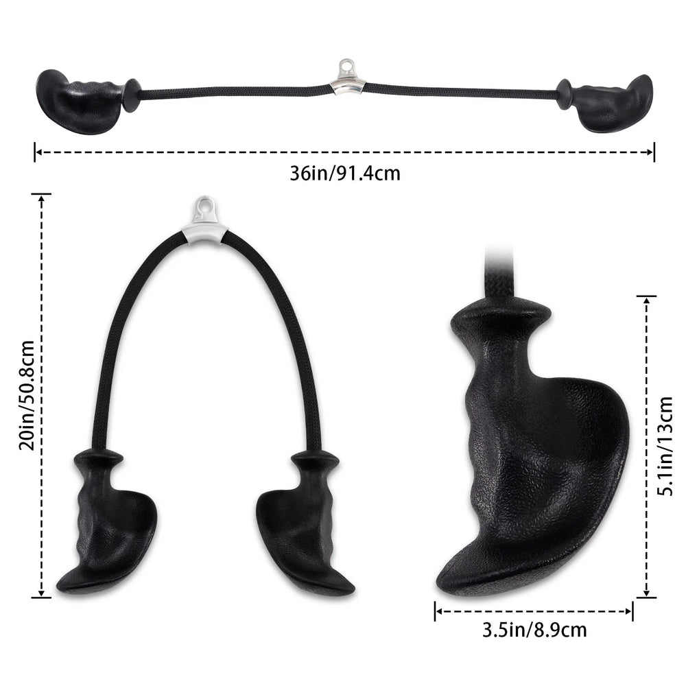 Ergonomic Triceps Rope