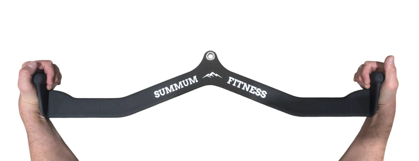 Ergonomic Lat Bar Wide Style Outside Handle Width 33.1'' - Summum Fitness