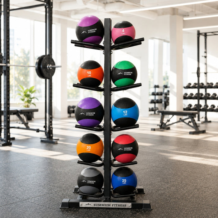 Medicine Balls + Rack