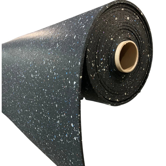 Revêtement de Sol en Rouleau 4"x25" 8mm Picoté Multicolore 