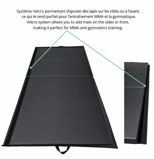 Vinyl Crash Mat with Velcro 4' x 8' - Summum Fitness