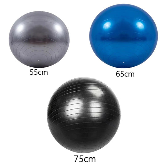 Ballon de gymnastique anti-éclatement 55 cm, 65 cm et 75 cm