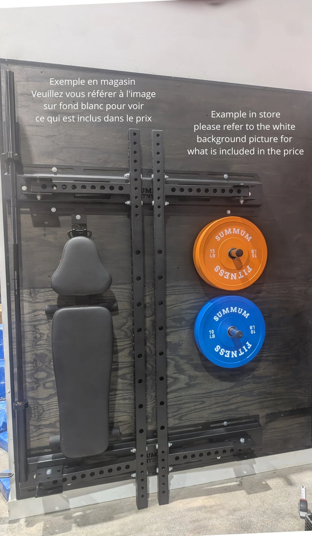Foldable Wall Mounted Squat Rack - Summum Fitness