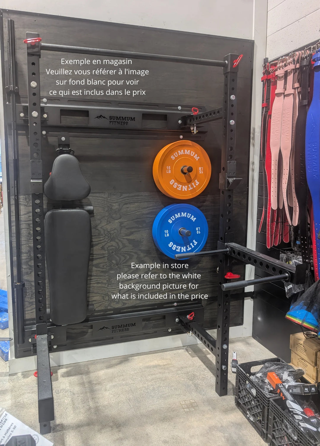 Foldable Wall Mounted Squat Rack - Summum Fitness