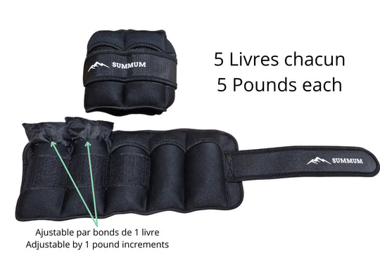 Adjustable Ankle Weights - Summum Fitness