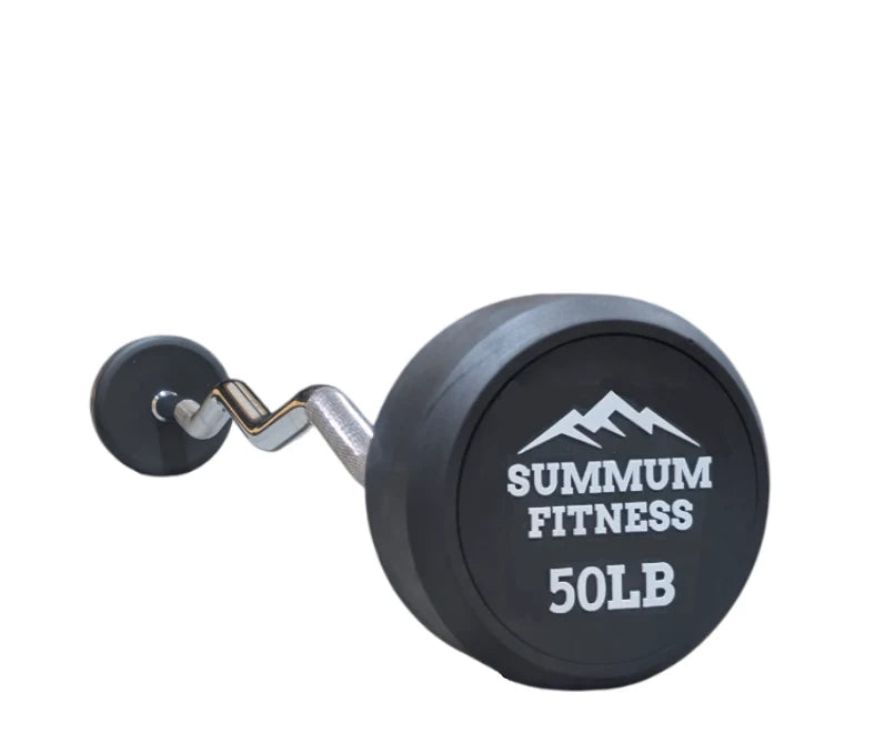 Commercial Fixed Ez-Curl Barbells