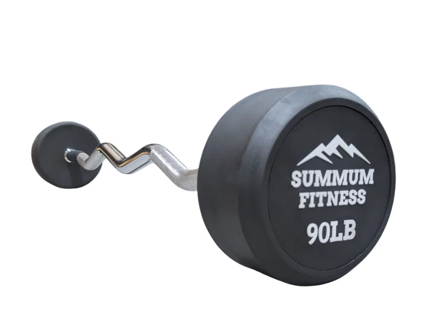 Commercial Fixed Ez-Curl Barbells