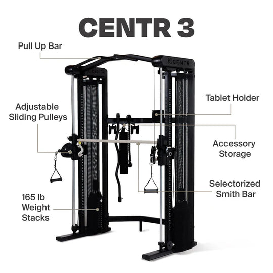 Centr SF3 Functional Smith with Folding Bench