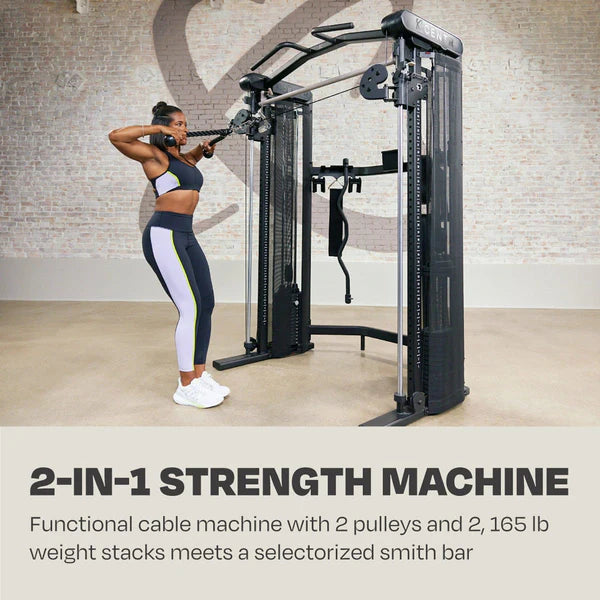 Centr SF3 Functional Smith with Folding Bench