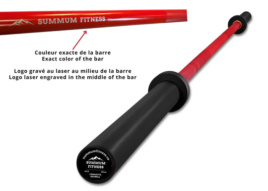 Cerakote Barbell 45lb - 8 Bearing 1500 lbs Test