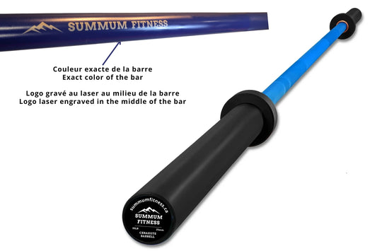 Cerakote Barbell Women 35lb - 8 Bearing 1000 lbs Test