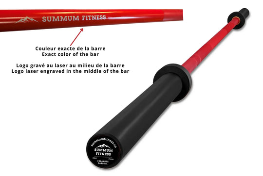 Cerakote Barbell Women 35lb - 8 Bearing 1000 lbs Test