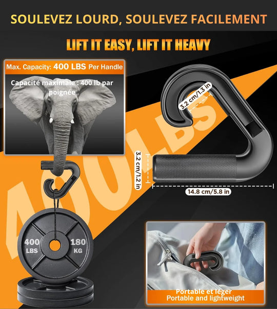 Neutral Grip Handle Attachment Pair