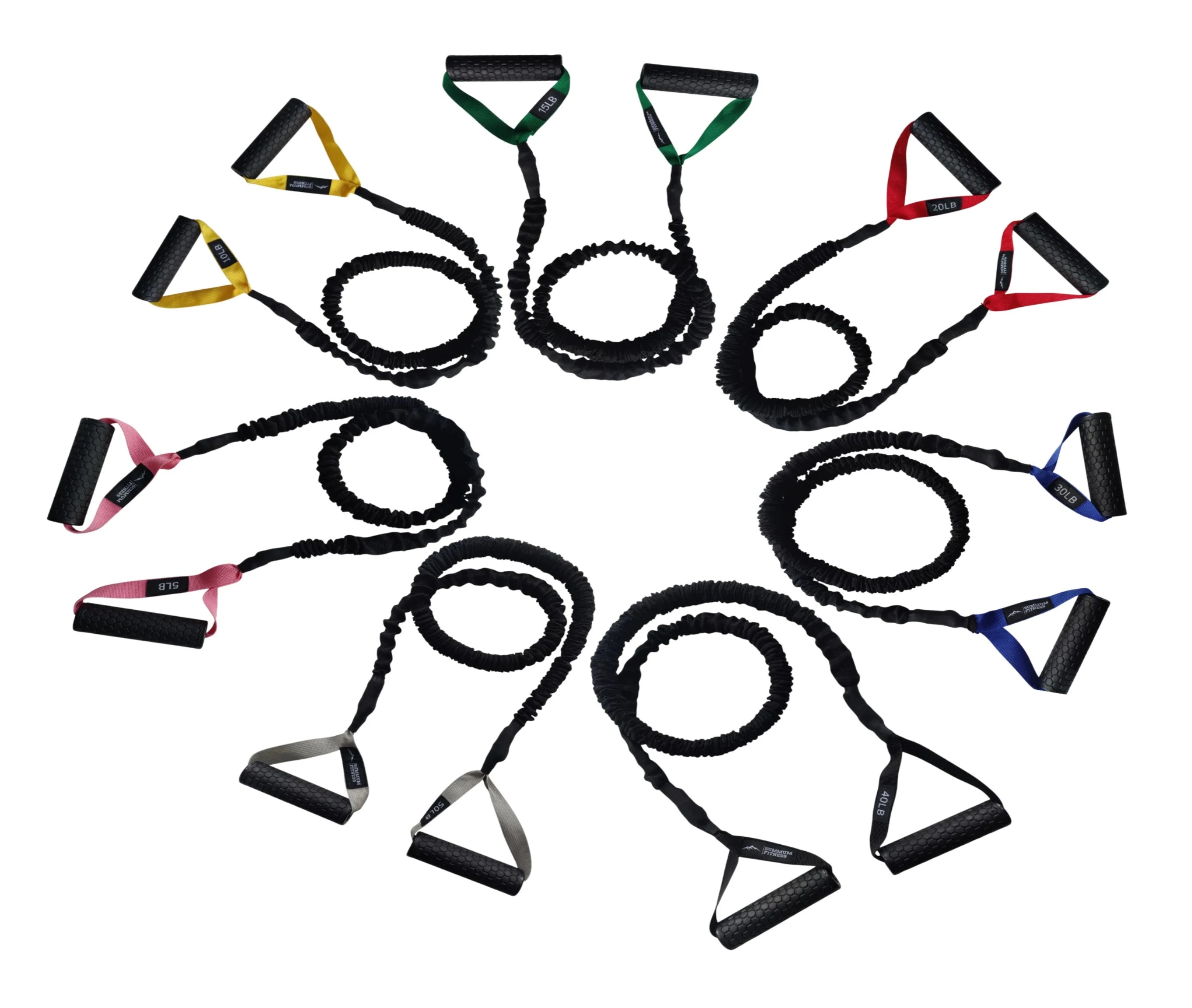 Commercial Resistance Tubes with Handles - Summum Fitness