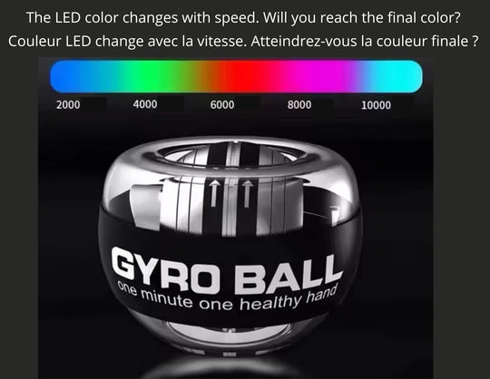 Entraîneur de mains et avant-bras Gyro Ball/Power Ball