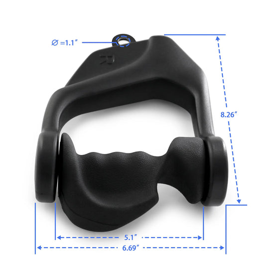 Cable Handle Ergonomic Palm Pair Left & Right - Summum Fitness