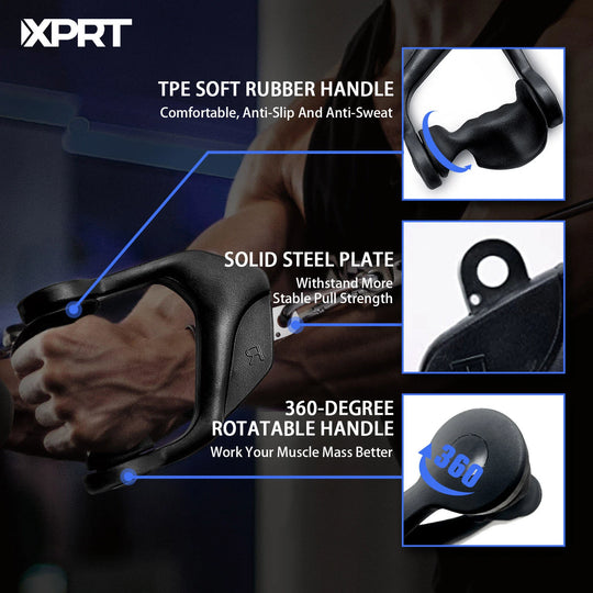 Cable Handle Ergonomic Palm Pair Left & Right - Summum Fitness