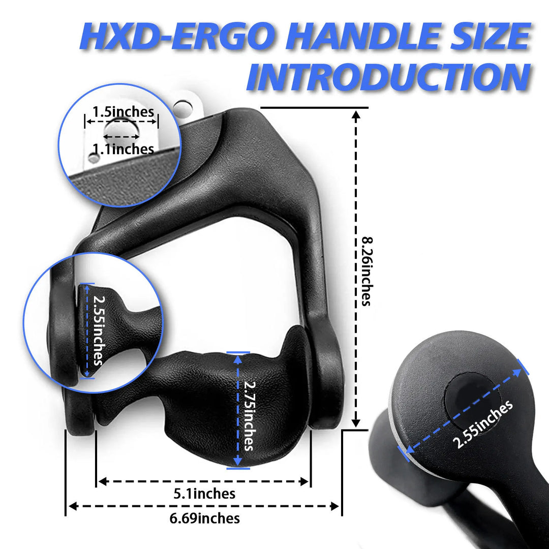 Cable Handle Ergonomic Palm Pair Left & Right - Summum Fitness