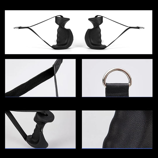 Cable Handle Ergonomic With Strap (Pair)