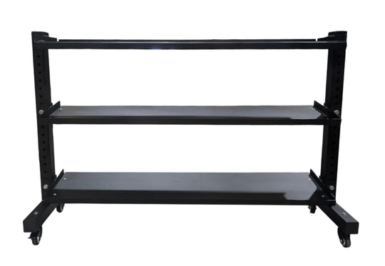 Support Horizontal Commercial pour Haltères/Kettlebells à 3 niveaux