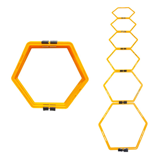 Échelle d'agilité hexagonale 6 pcs