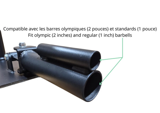 Landmine Base Deluxe With Bearing & Storage Post - Summum Fitness