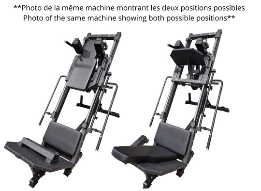 Compact Leg Press Hack Squat with calf block