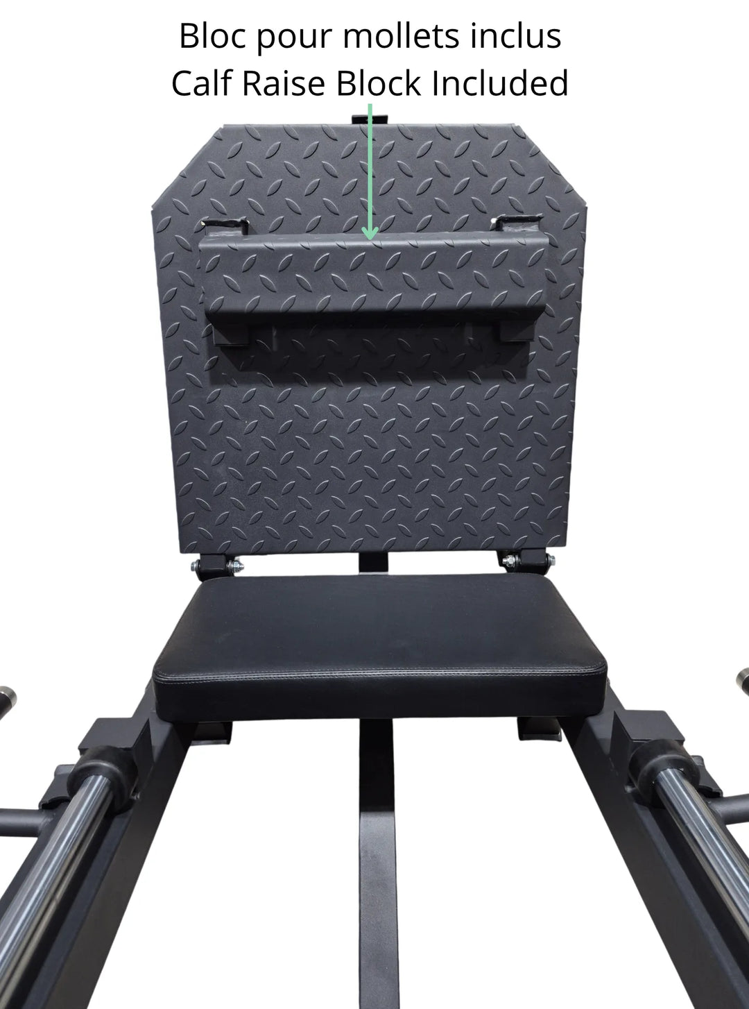 Compact Leg Press Hack Squat with calf block