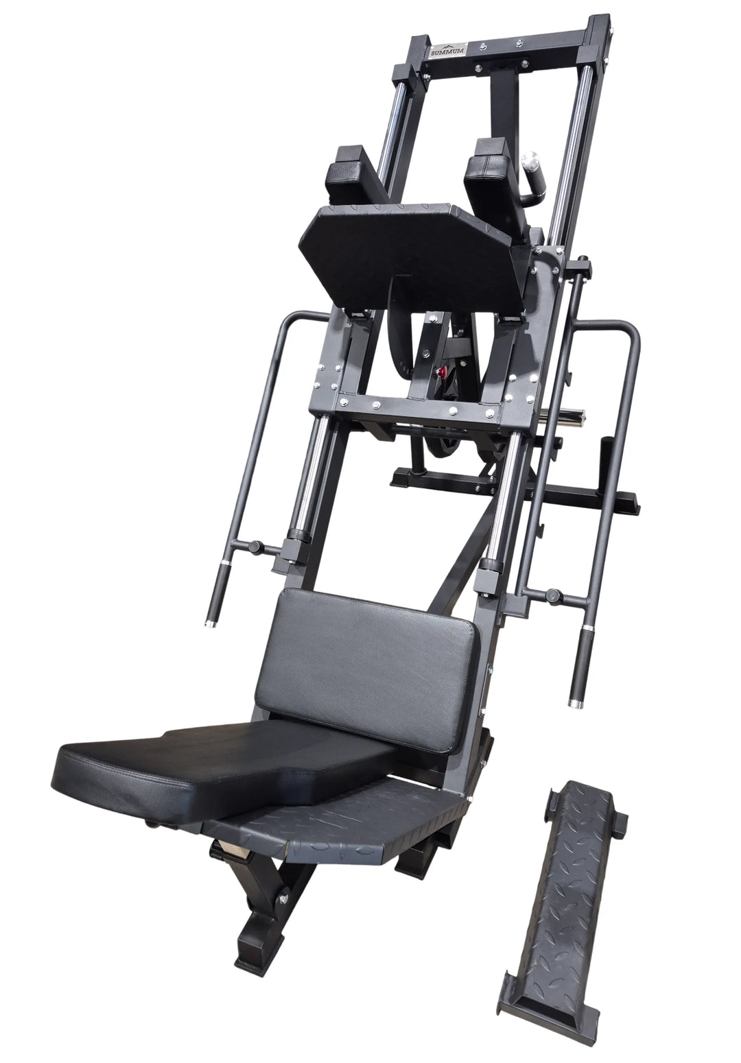 Compact Leg Press Hack Squat with calf block