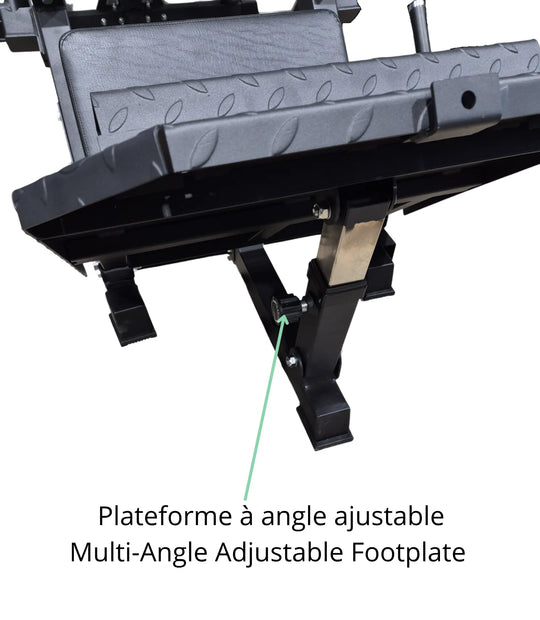 Compact Leg Press Hack Squat with calf block