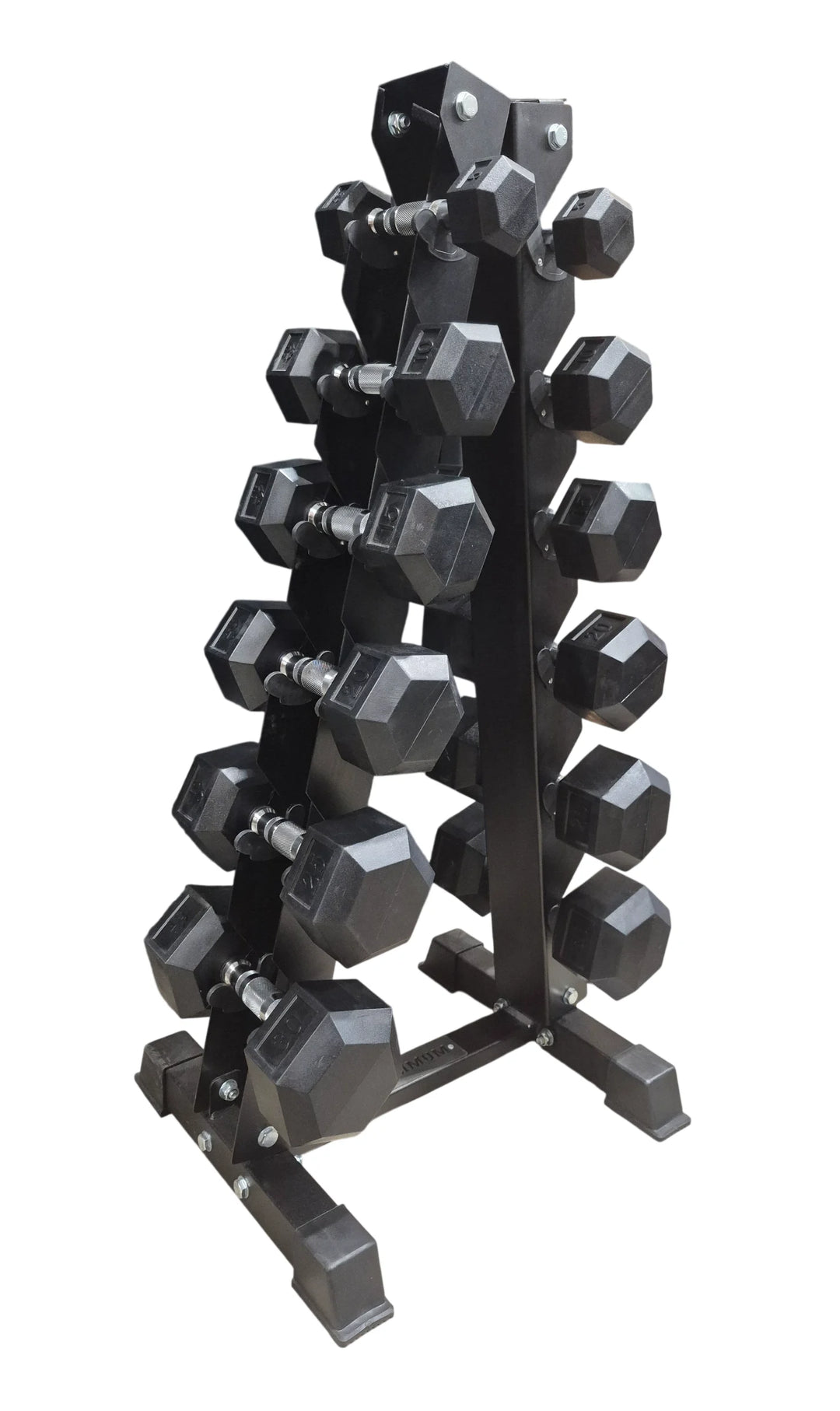 5-30 lb Hex Dumbbell Set with 6 Pairs Vertical Rack