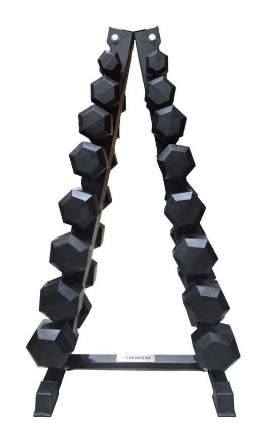 Ensemble d’haltères 5–40 lb avec support vertical pour 8 paires