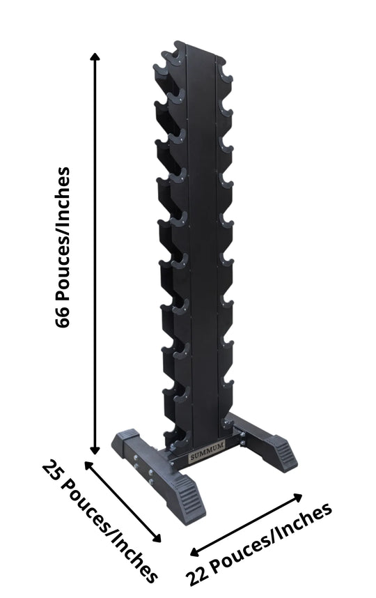 Vertical Dumbbell Rack 10 Pair 5-50Lbs