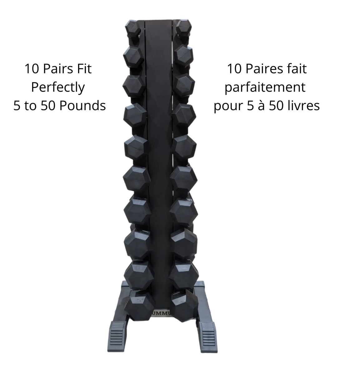 Vertical Dumbbell Rack 10 Pair 5-50Lbs