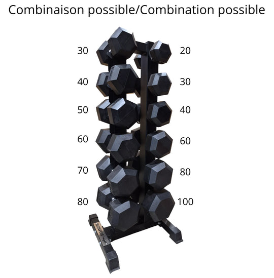 Tall Vertical Dumbbell Rack 6 Pairs - Summum Fitness