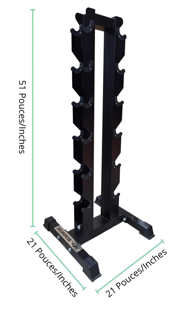 Commercial Dumbbell Rack 6 Pairs