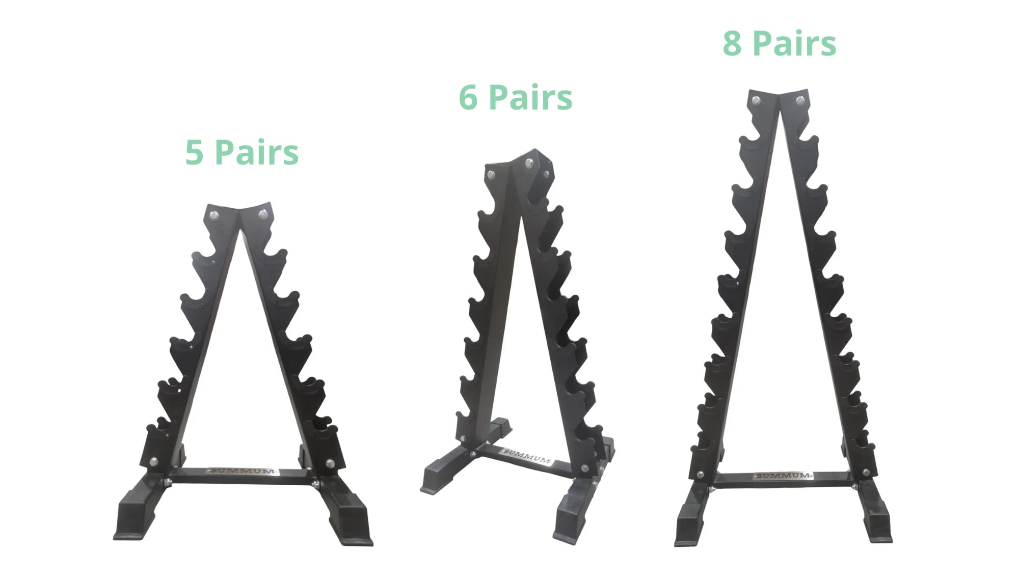Vertical Dumbbell Rack 8 Pair - Summum Fitness