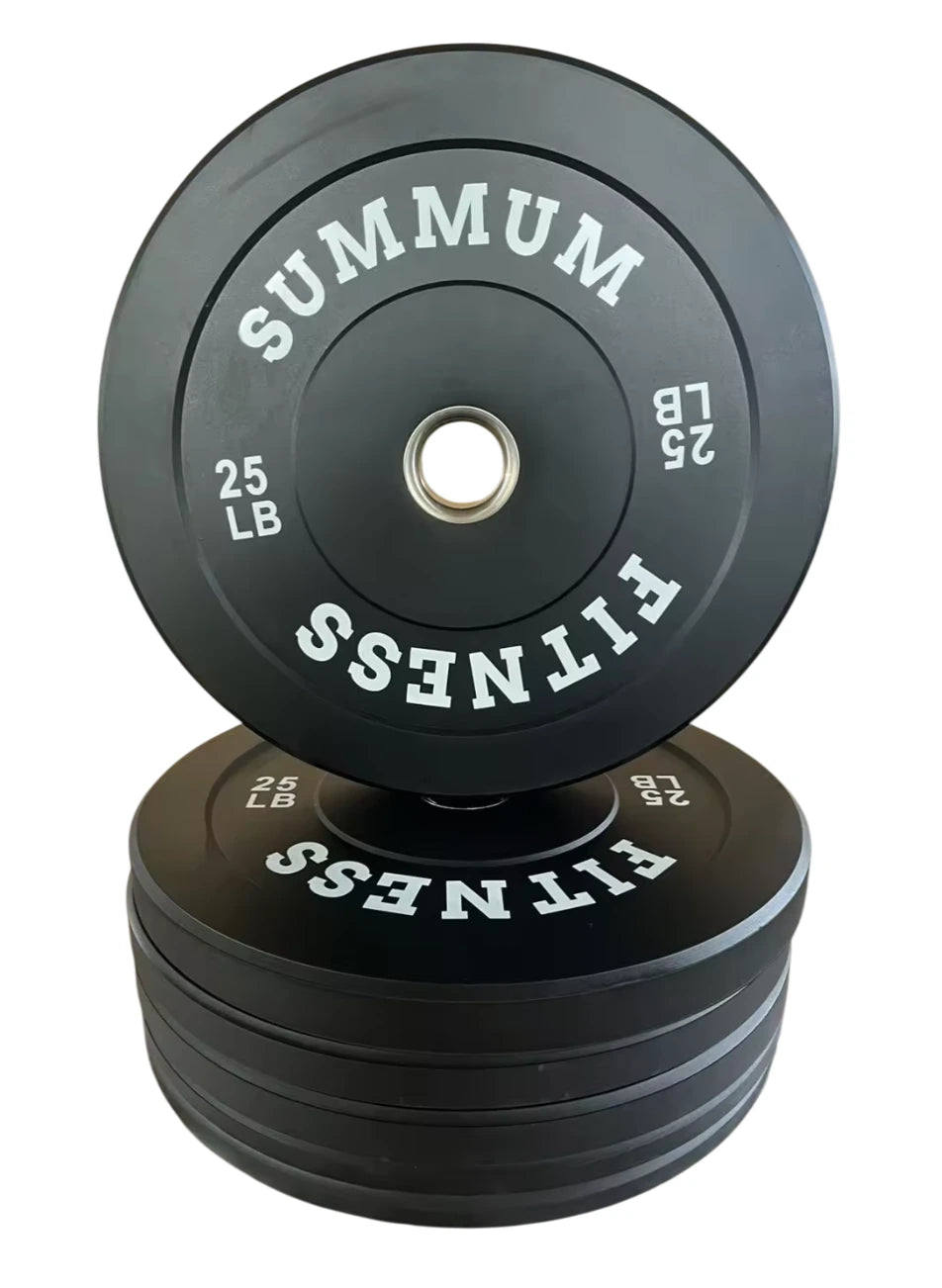 Olympic Bumper Plates w/ Barbell Kit 205 lbs – Summum Fitness
