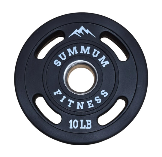 Olympic Round Rubber Weight Plates 4 Handles - Summum Fitness